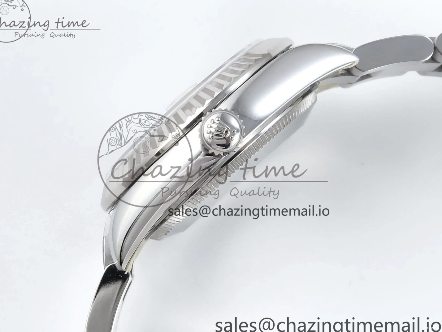 Steel Best 1:1 Diamonds Roman on Dial Bracelet ETA DateJust 904L 2688 Edition ARF Oyster 278274 SS 31 Gray 0308